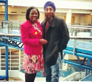 With Paulette Hamilton MP