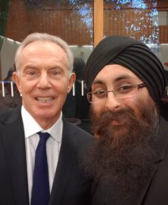 With former Prime Minister of UK, Tony Blair