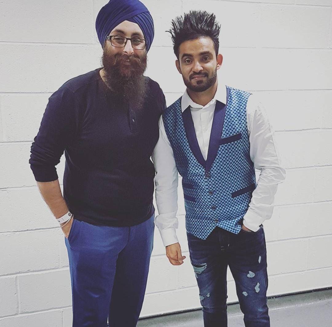 With Panjabi singer Resham Anmol